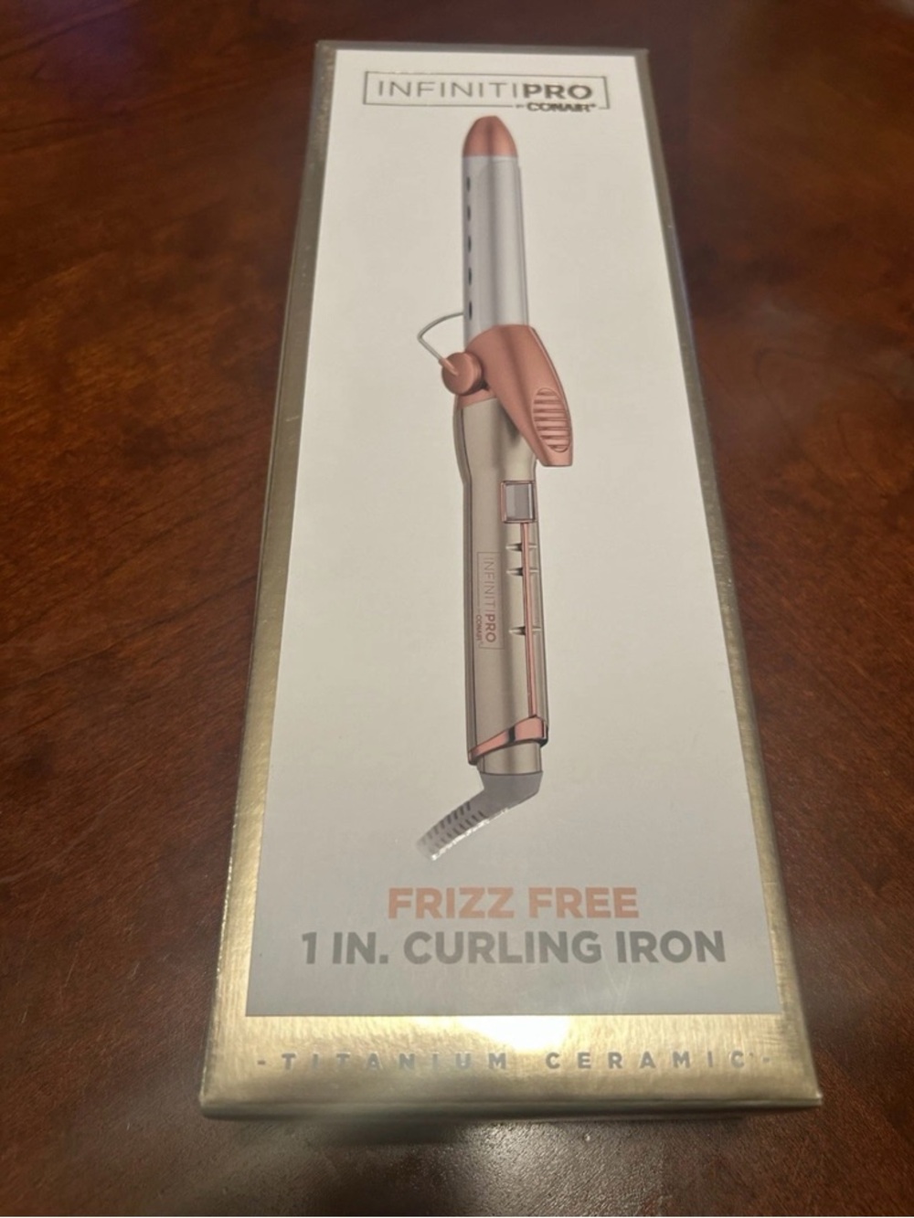 InfinitiPro by Conair 1" Frizz Free Curling Iron - Rose Gold